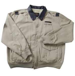 Cockpit USA Men's Distressed Air Force U.S. Army Aviator Bomber Jacket Type XXL‎